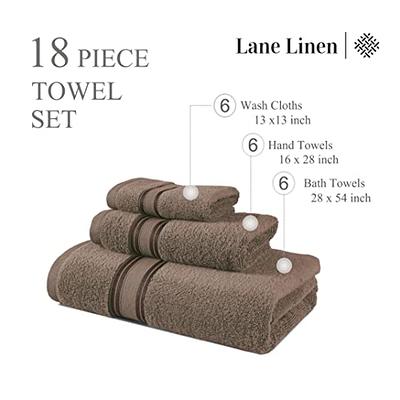 Lchkrep Bathroom Hand Towels (14X30 inch), Home Soft 100% Cotton Super Soft Highly Absorbent Hand Towel for Bath, Hand, Face, Gym and Spa,(Yellow 2