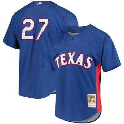 Men's New York Mets Mike Piazza Mitchell & Ness Royal Cooperstown Collection Mesh Batting Practice Button-Up Jersey