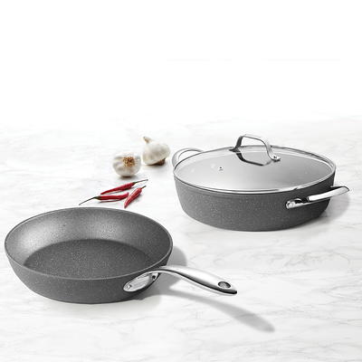 THE ROCK by Starfrit 12 in. Stainless Steel Non-Stick Fry Pan