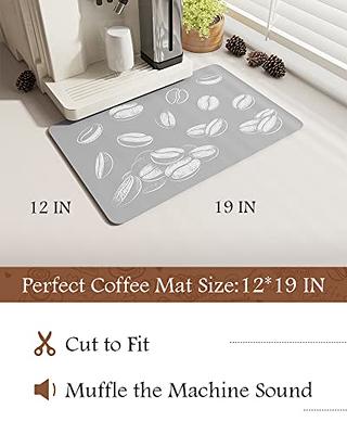 Coffee Bar Mat Under Coffee Maker Mat Absorbent Dish - Temu