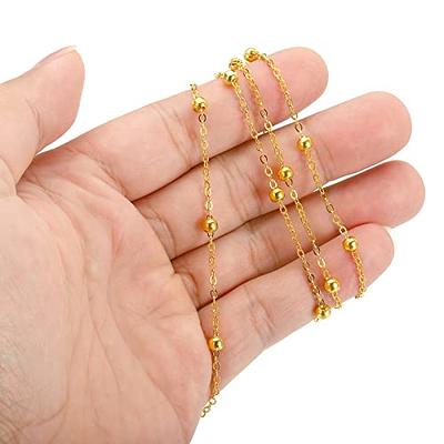 Golden Silvery Color Copper Wire For Diy Bracelet Necklace - Temu