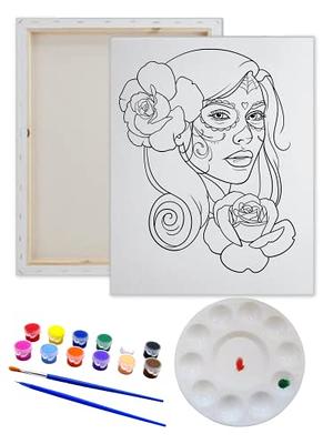  Pre Drawn for Painting for Adults - Ynedin10 Pack 8 * 10 Sip  and Paint Canvas, Pre Drawn Canvas for Painting Adults Outdoor Parties  Gifts, Sip and Paint kit for Adult's