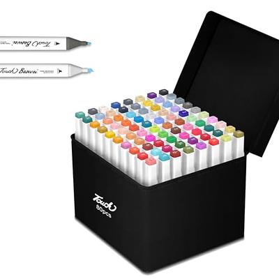 TongFu Markers for Kids, 80+2 Colors Markers Not Staining, Alcohol Markers  for Adult Coloring, Drawing, Sketching, Card Making, Illustration, Art