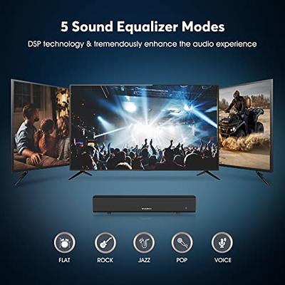 Pyle Experience Immersive Sound with Pyle Bluetooth Soundbar - 20W Mini  Sing Bar Audio System w/ 2 Wireless Microphones & Remote Control for Home