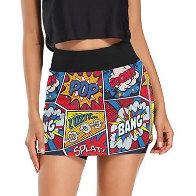  Women Skorts Skirts 20 Length High Waisted,Tennis