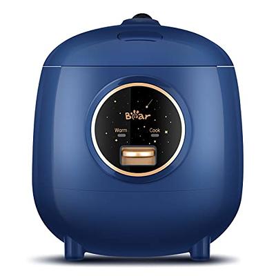 Mini Rice Cooker, 1L Travel Rice Cooker Small 12V For Car, Cooking For Soup  Porridge and Rice, Cooking Heating and Keeping Warm FunctionGreen