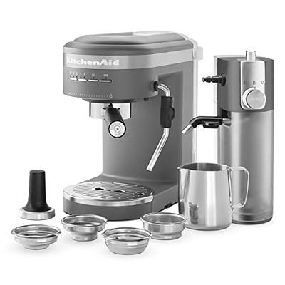 Kitchenaid Semi-automatic Espresso Machine & Milk Frother Attachment In  Onyx Black