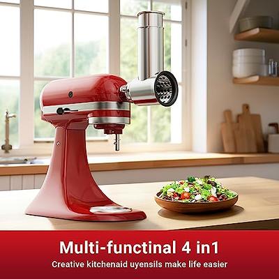 Meat Grinder & Slicer Shredder Attachments for KitchenAid Stand Mixer, Meat  Grinder with Sausage Stuffer Tubesand and Slicer shredder Set, For