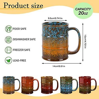 Coffee Mug-Beer Mugs,20 Oz Coffee Cups Ceramic Tea Cup Large Coffee Mug for  Office and Home - Dishwasher and Microwave Safe Novelty Coffee Mugs, 1pcs.  (Red) - Yahoo Shopping