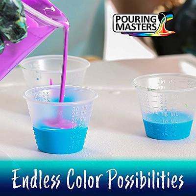 ZENFUN Set of 100 Mini Plastic Paint Cups with Lids 0.85 Oz(25ml