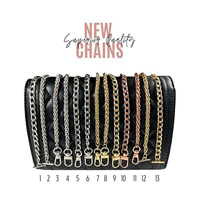 PH PandaHall 4pcs Purse Strap Extender 7.9 Purse Chain Short Bag Chain  Handbag Strap Replacement Clutch Strap with Clasps for Tumbler Purse  Shoulder