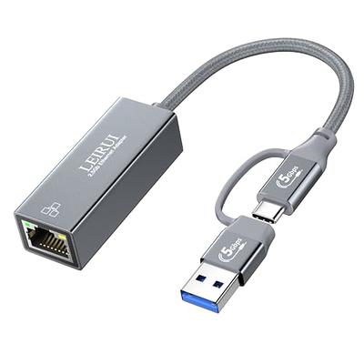 USB 3.0 To Ethernet Adapter, 4 In 1 Multiport Ethernet Adapter For Tablet  For Laptop For Desktop 