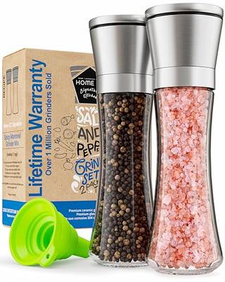 Brentwood Electric Blue LED Salt and Pepper Adjustable Ceramic Grinders