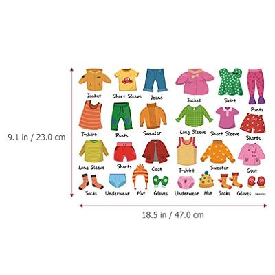 1 Set Kids Wardrobe Clothing Labels Stickers Classification Labels (Boy)
