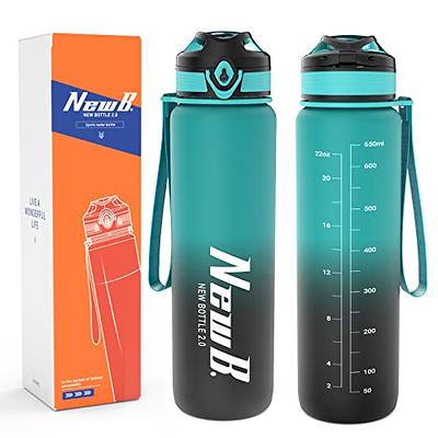 GOSWAG 32oz Motivational Water Bottles with Time Marker & Fruit Strainer,  Sports Water Bottle with Times to Drink, Leakproof & BPA Free, Reusable  Plastic Bottle with Strap no Straw for Gym 