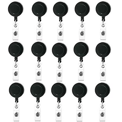 YOUOWO Lanyard Black Retractable Badge Reel with Badge Reel Clip for id  Card Badges Holders Vertical Punched Zipper Waterproof 2 Pack - Yahoo  Shopping