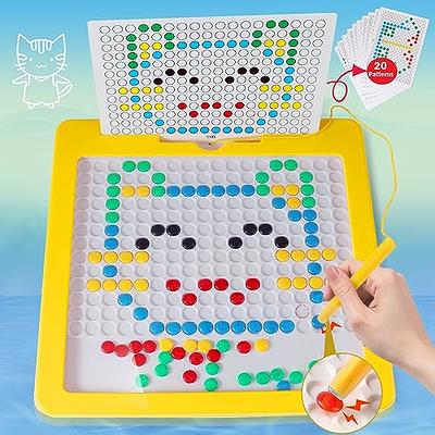 MOONKEE Magnetic Drawing Board Pen - Puzzle Game for Kids & Toddlers -  Perfect 2in1 Travel Toys for Kids Ages 4-8 - Magnetic Tablet with Beads for  Car Activities or Airplane - Yahoo Shopping