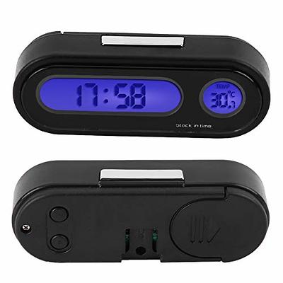 Car Clock Digital Thermometer Time Watch 2 In 1 Auto Clocks