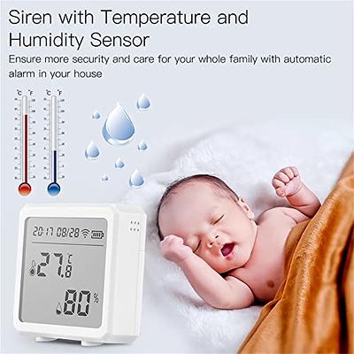 eMylo WiFi Temperature Humidity Monitor, WiFi Thermometer Hygrometer  Compatible with Alexa and Google Assistant, App Notification Alert,  Temperature
