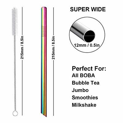 12mm Silicone Straw Tips Cover Metal Stainless Steel Straw Nozzle Suitable  For 1/2 inch Wide