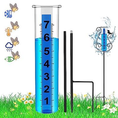 APSOONSELL Rain Gauge Outdoor - 7 Capacity Rain Gauges with Metal Stake,  Copper Rain Gauge Large Numbers Easy to Read for Garden Yard Lawn  Decoration (Z-Green) - Yahoo Shopping
