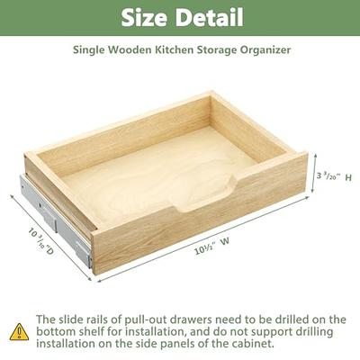 Pull Out Drawer Cabinet Organizer for Kitchen Storage, 11.6” W x