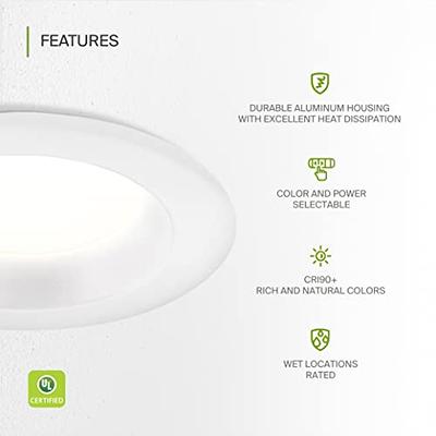 8-inch LED Dimmable Downlight, 30W, w/ Junction Box, Recessed Ceiling Light  Fixture, Commercial Downlights