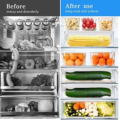 Klear Stackable Fridge Storage Drawers, With Drainer