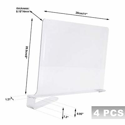 PENGKE Acrylic Shelf Dividers,8 Pack Vertical Purse Separator for Closets  Shelves,Perfect for Clothes Sweater Shirts Books Handbags in Kitchen