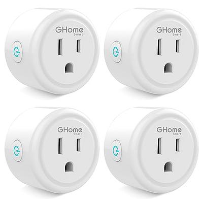 GHome Smart Mini Plug Compatible with Alexa and Google Home, WiFi Outlet  Socket Remote Control with Timer Function, Only Supports 2.4GHz Network, No
