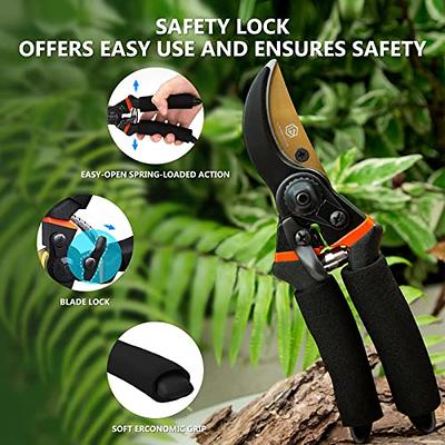  TONMA Herb Scissors (Made in Japan) All Steel Heavy Duty  Pruning Shears for Gardening, Japanese Garden Scissors with Ergonomic  Handle Good As Plant Cutters, Bonsai Trimmers, Flower Clippers Loppers 