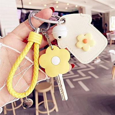 iplusmile 10 Pack Key Caps Covers Tags, Cute Flower Rubber Key