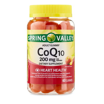 Spring Valley CoQ10 Adult Gummies, 200 mg, 60 Count - Yahoo Shopping