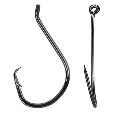  Beoccudo Circle Hooks Saltwater 1/0 2/0 3/0 4/0 5/0 6/0 Circle Fishing  Hooks 180pcs/box Bass Catfish Fishing Octopus Offset Hooks Set : Sports &  Outdoors