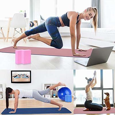 HemingWeigh Yoga Mat Thick, Yoga Kit for Home Workouts, 1/2 Inch Thick Yoga  Mat for
