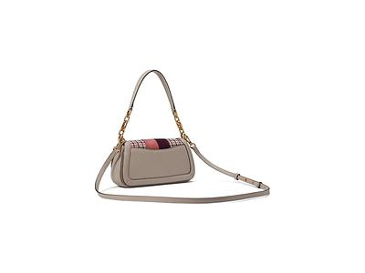 Gramercy Racing Stripe Plaid Twill Small Flap Shoulder Bag