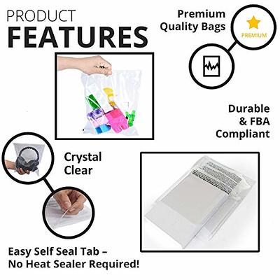 Clear Poly Bags - Suffocation Warning - Self Seal - 24x28