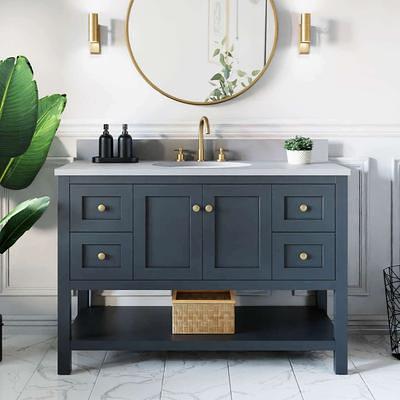 Cora 72 inch Solid Oak Bathroom Vanity with Oval Undermount Sinks - Navy by Randolph Morris RMAST-72NB-RGQ