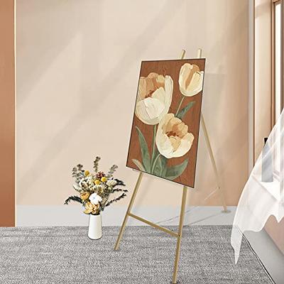 Rose Gold Easel for Wedding Sign Painted Metallic Rose Gold Floor Easel  Stand, Made of Wood 