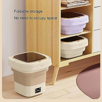 Portable Washing Machine, 9L Foldable Washer with Spin-Dry, Mini Underwear  Washing Machine, Baby Laundry Machine for Apartments,Small Clothes, Baby