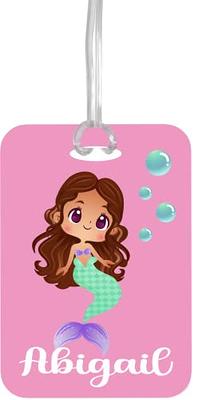 Mermaid Gifts for Girls, Personalized Backpack Name Tag with Strap, Kids  Luggage, Cute Birthday Present for Kids (Design #3) - Yahoo Shopping