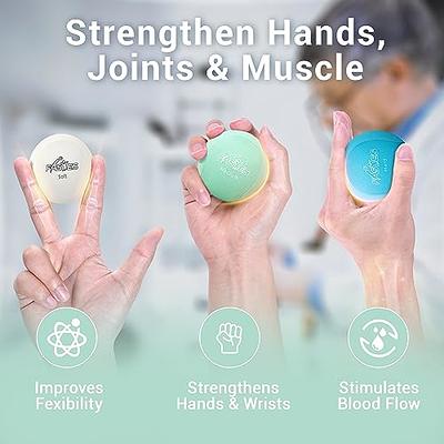 Serenilite Hand Therapy Exercise Stress Ball Bundle - Tri-Density Stre