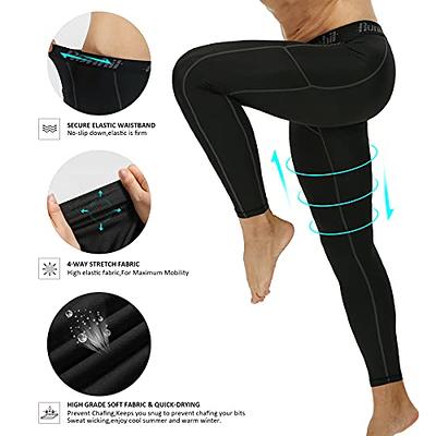 Mens Compression Leggings Thermal Base Layer Long Pants Running