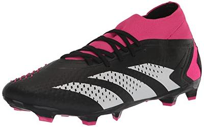 Adidas Predator Precision.1 FG Soccer Cleats (White/Black/Team Shock Pink) Size 7 M / 8 W