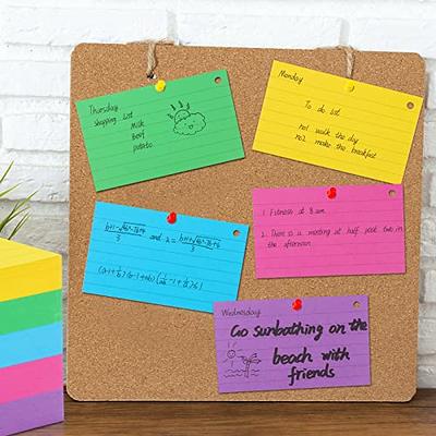  400 Pcs Colored Index Cards, 3x5 Inches Ruled Index Cards with  Ring Blank Flashcards Lined Index Cards Heavy Note Cards for Studying  Office Home School Supplies : Office Products