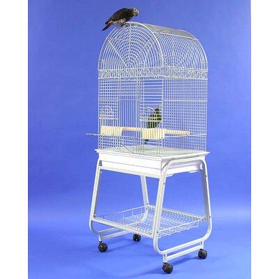 Ciani 24 Plastic Dome Top Hanging Bird Cage with Perch