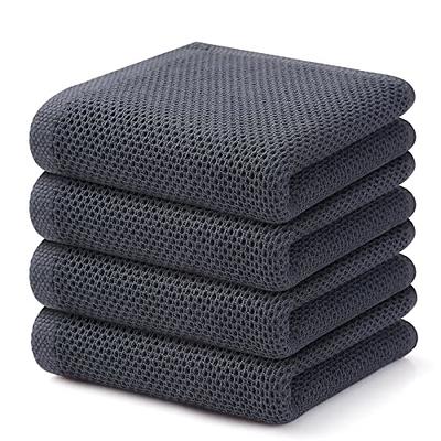 Waffle Weave Hand Towel, Black