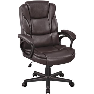 Lacoo Faux Leather High-Back Executive Office Chair with Lumbar