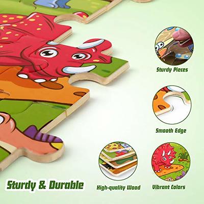 Wooden Jigsaw Puzzles for Toddlers - Animals & Insects