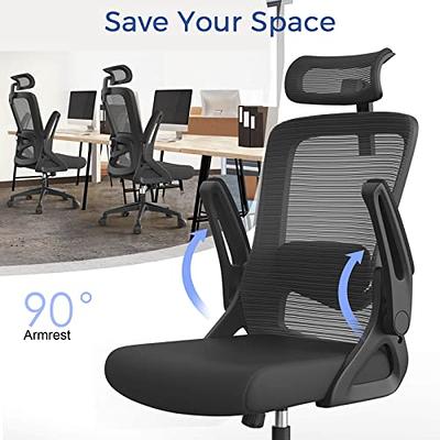 Ergonomic Office Chair with 2D Armrest Adjustable Lumbar Support & Hea